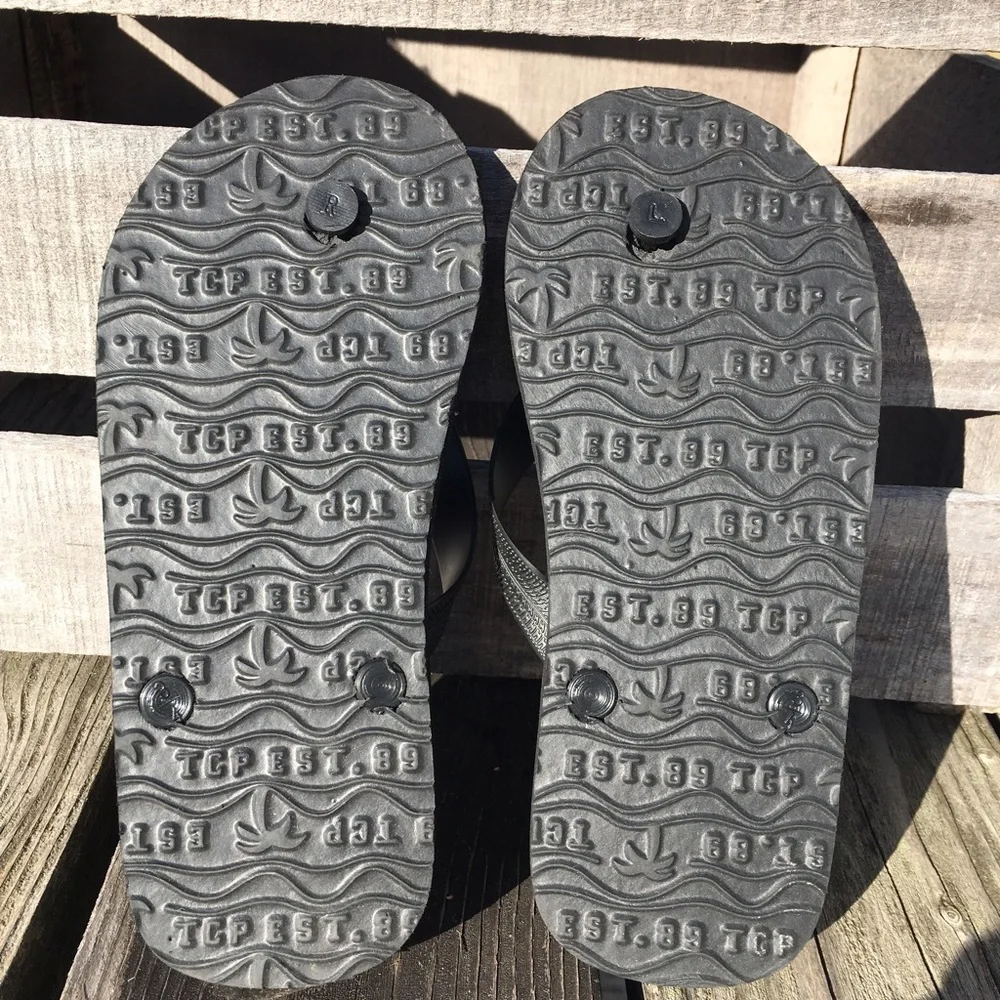 - Sugar Skull Mustache TCP Flip-Flops! NEW!